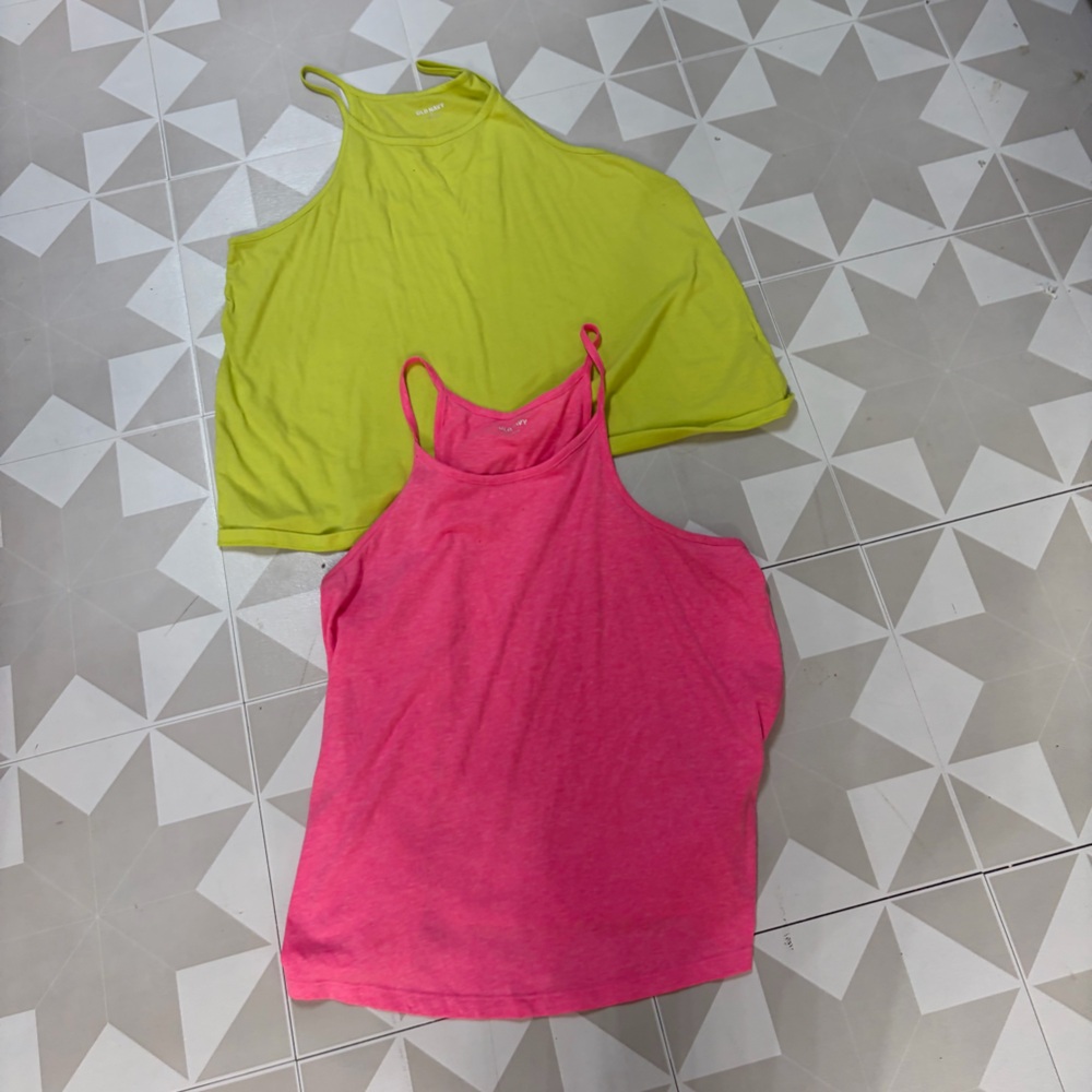 Old Navy Pink and Yellow Tops